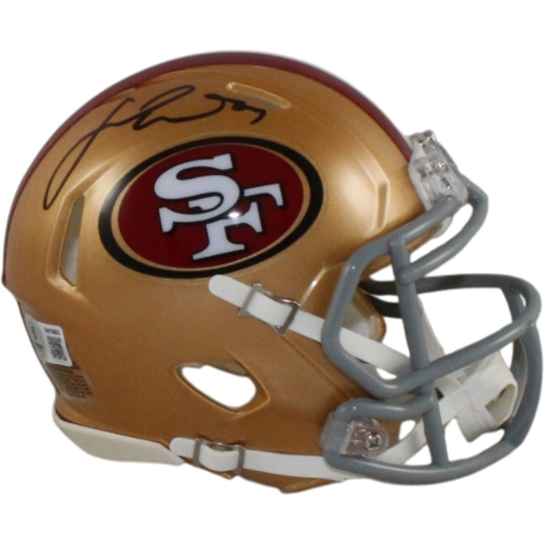 Fred Warner Autographed/Signed San Francisco 49ers Mini Helmet Beckett 56474