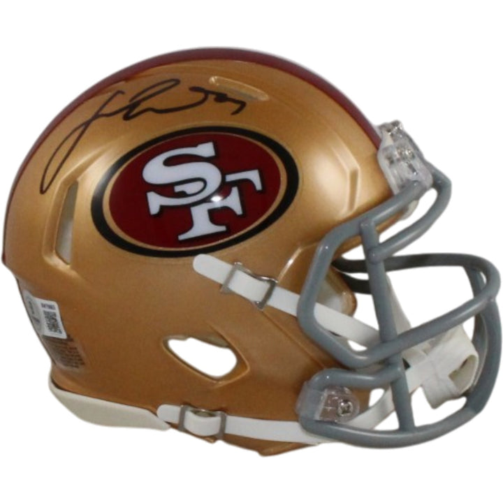 Fred Warner Autographed/Signed San Francisco 49ers Mini Helmet Beckett 56474