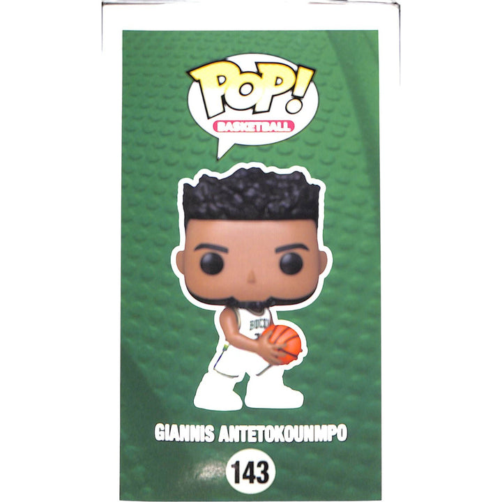 Giannis Antetokounmpo Milwaukee Bucks Signed Funko Pop! #143 BAS 42385