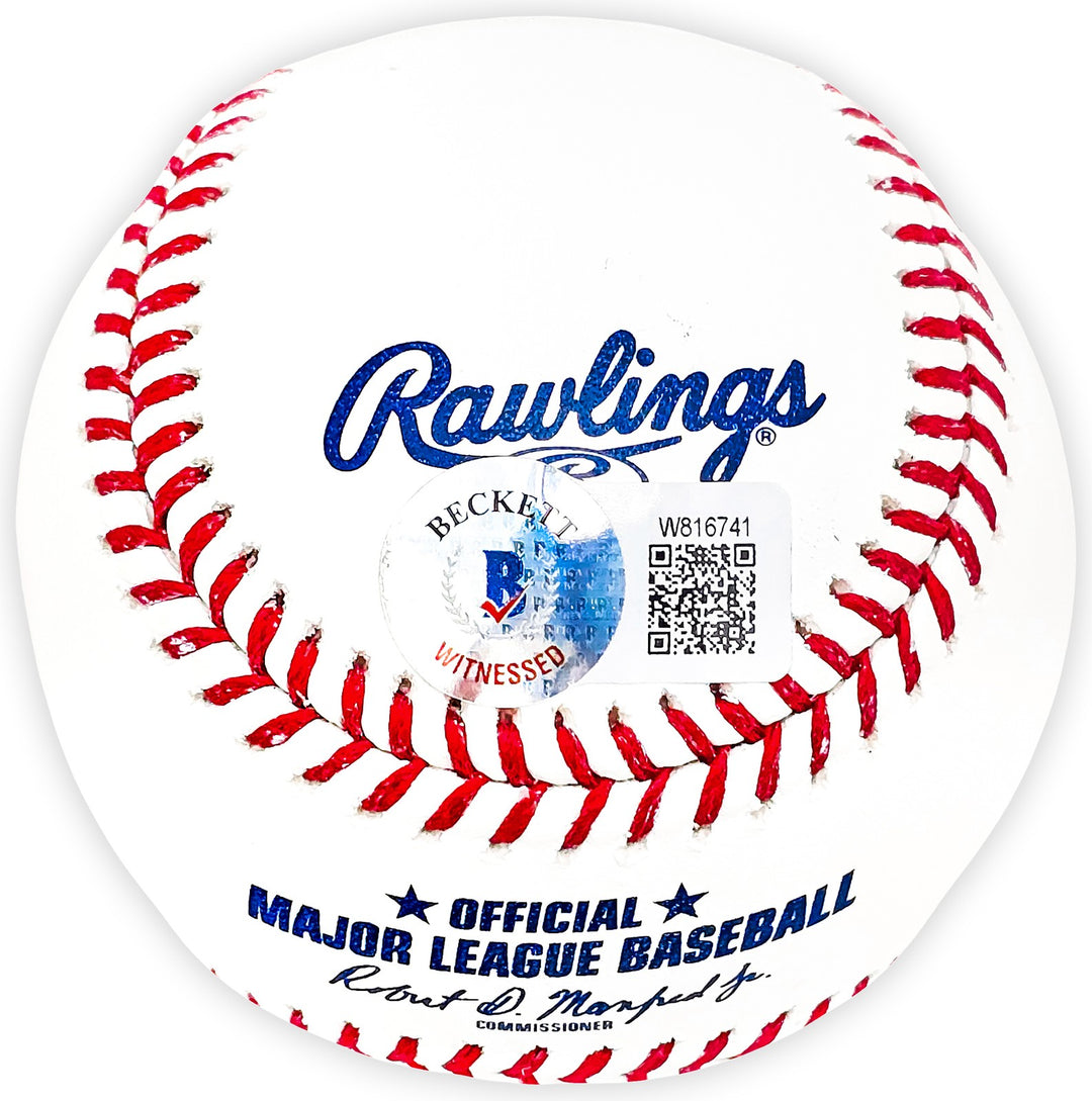 Hideki Matsui Autographed Signed MLB Baseball New York Yankees Beckett Wit