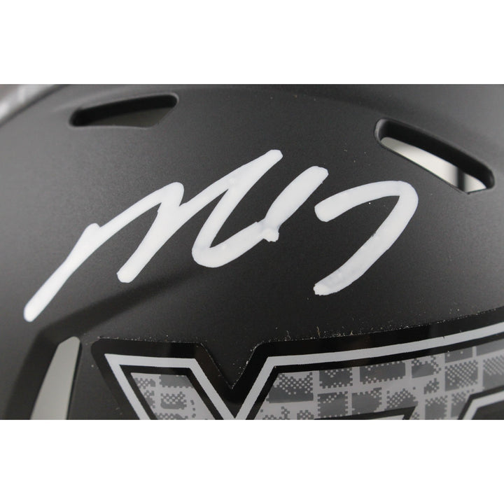 Michael Vick Autographed Virginia Tech Hokies Mini Helmet Beckett Witness 49871