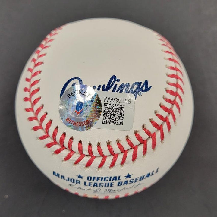 Charles "Chili" Davis full name signed MLB Baseball autograph ~ BAS Beckett Holo