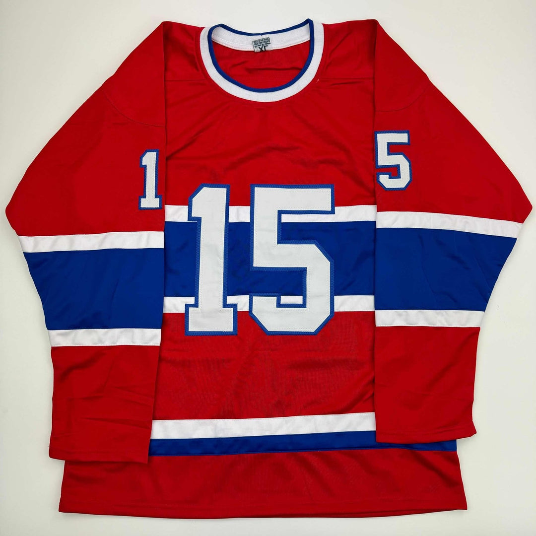 Autographed/Signed Alex Newhook Montreal Red Hockey Jersey JSA COA