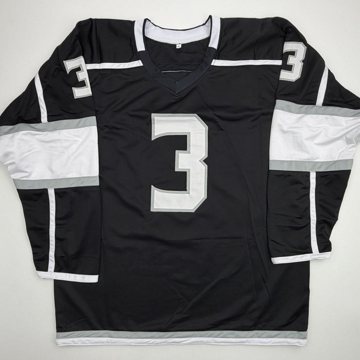 Autographed/Signed Matt Roy Los Angeles LA Black Hockey Jersey Beckett COA