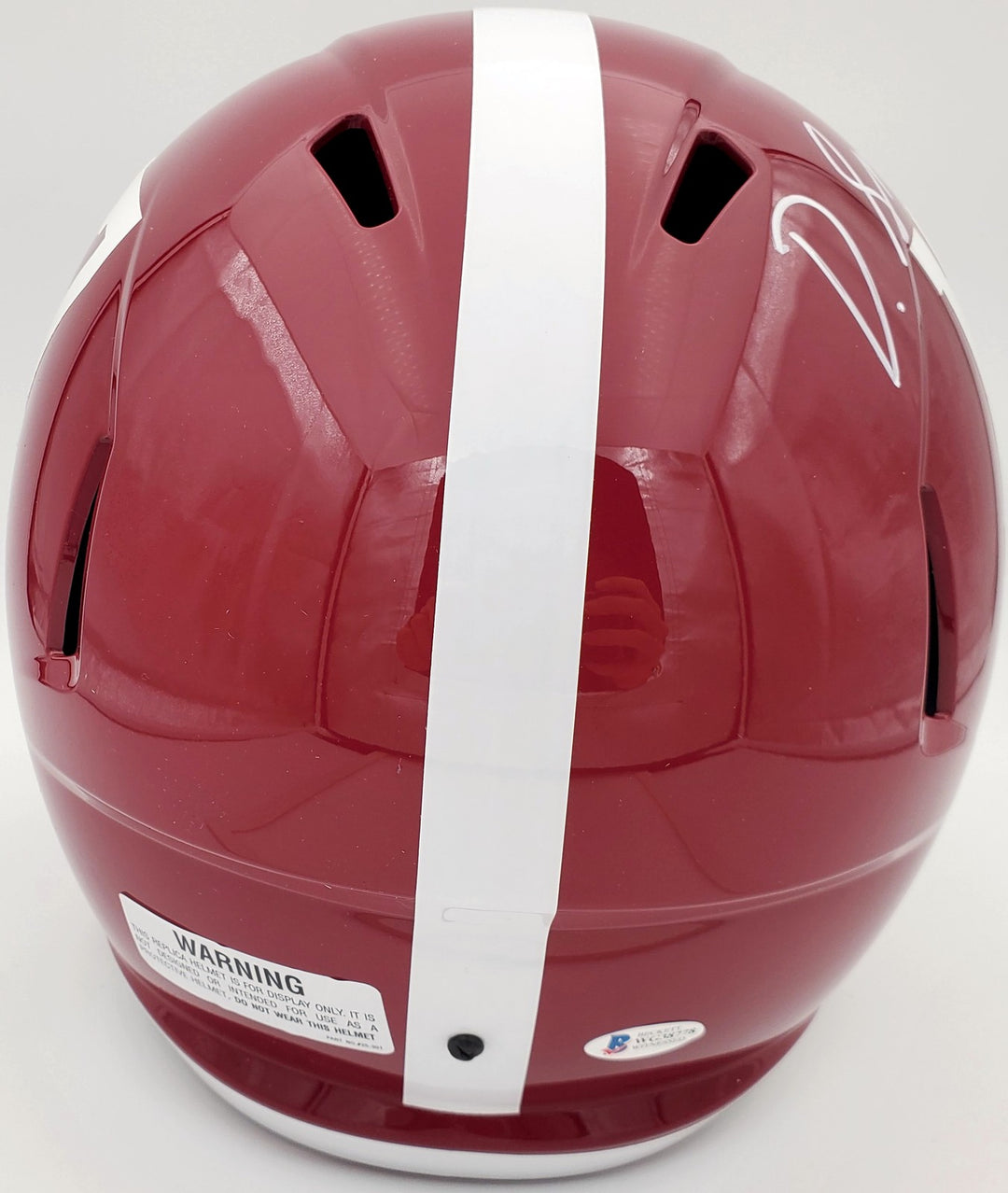 Devonta Smith Signed Alabama Crimson Tide Full Size Speed Replica Helmet Beckett