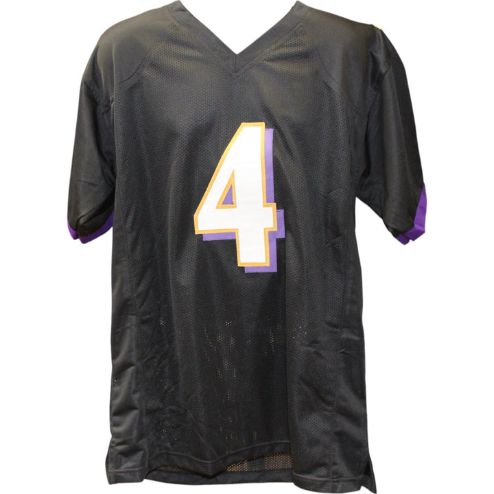 Zay Flowers Autographed/Signed Pro Style Black XL Jersey Beckett Witness 50813