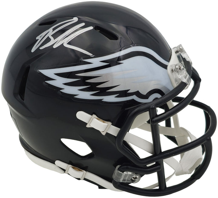 Brandon Graham Signed Eagles 2022 Alternate Black Speed Mini Helmet Beckett Wit