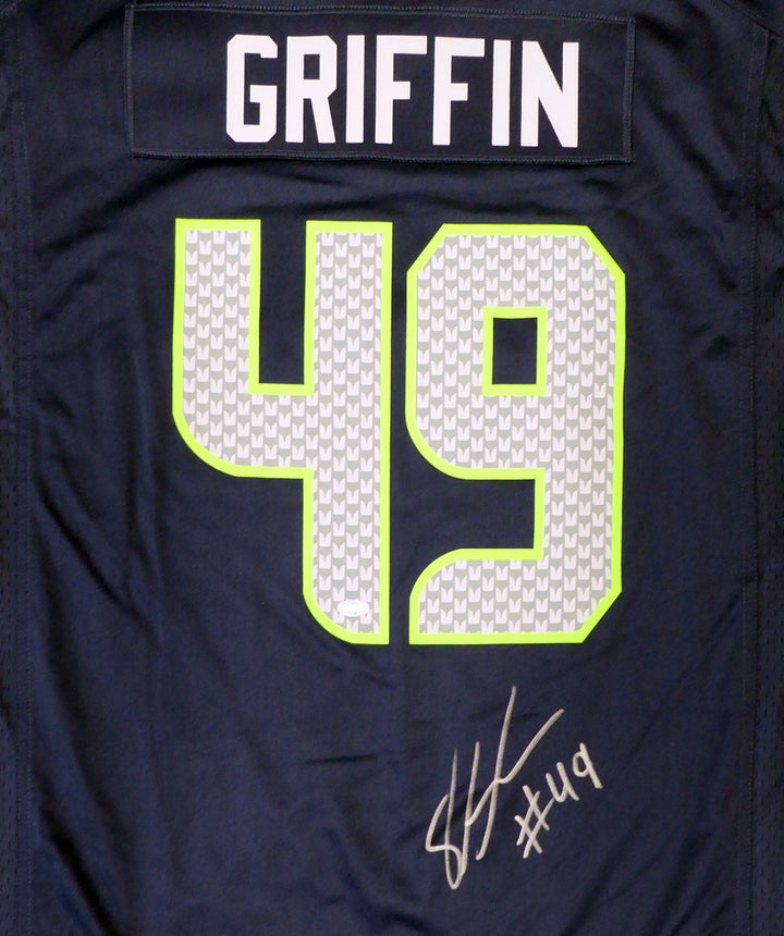 Seattle Seahawks Shaquem Griffin Signed Blue Nike Jersey Size XXL MCS Holo