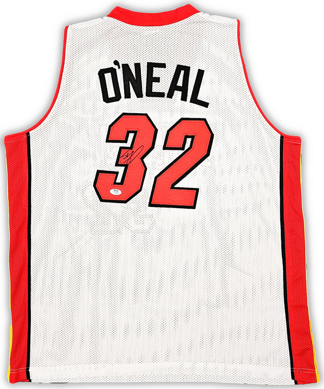 Miami Heat Shaquille Shaq O'Neal Autographed Signed White Jersey PSA/DNA