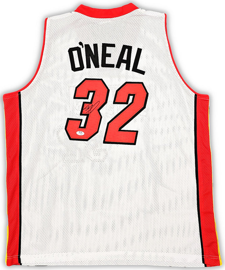 Miami Heat Shaquille Shaq O'Neal Autographed Signed White Jersey PSA/DNA