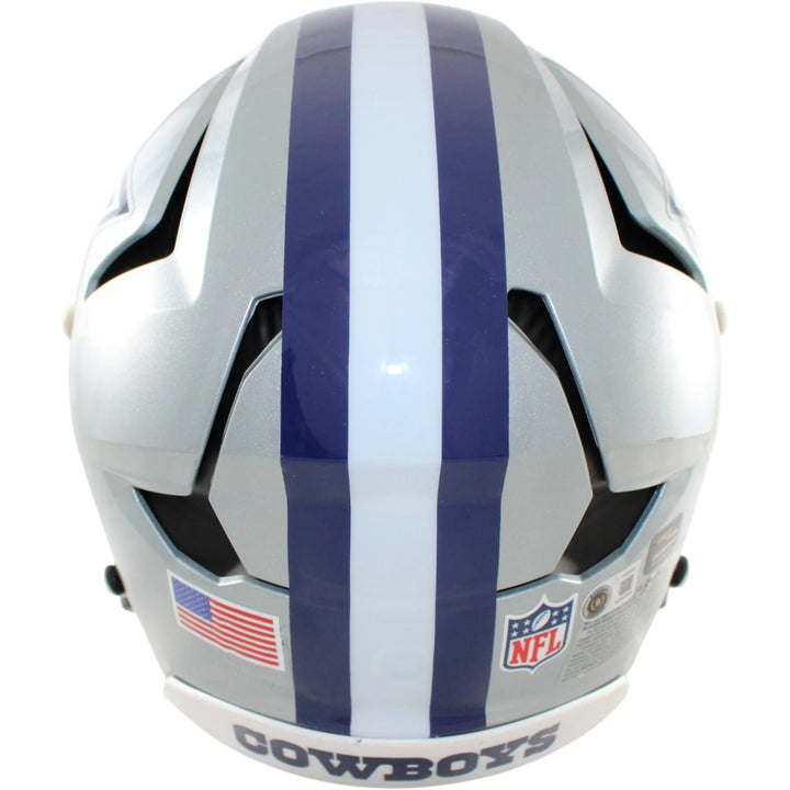 Emmitt Smith Autographed Dallas Cowboys F/S Axiom Helmet Beckett Witness 58489