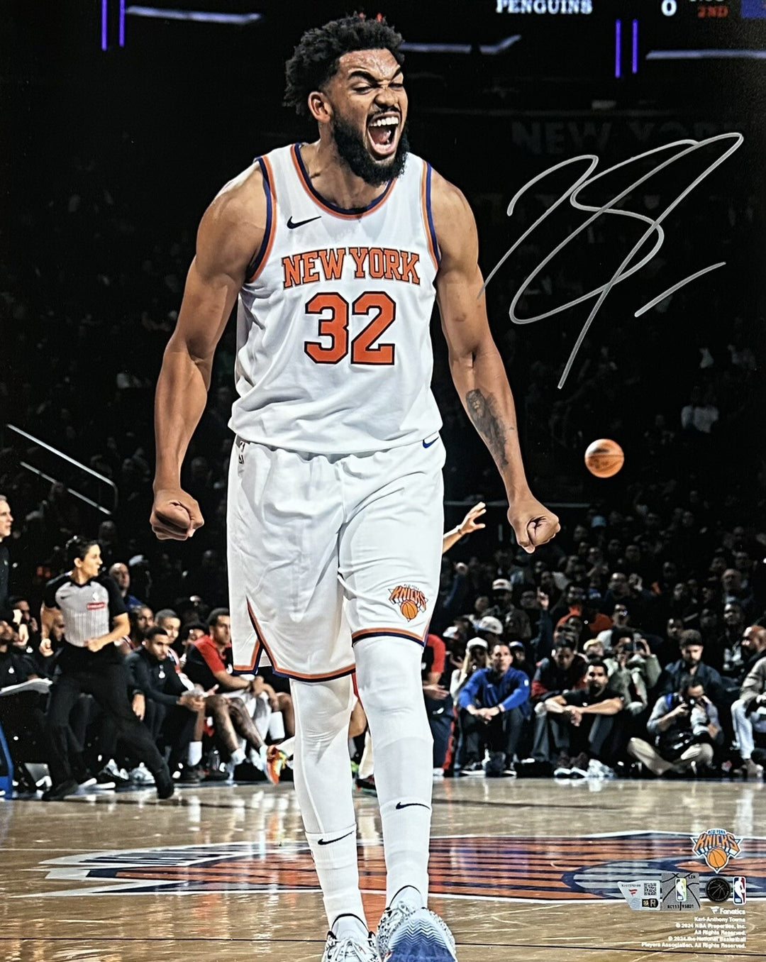 Karl Anthony Towns Signed 16x20 Framed Scream Photo NY Knicks Auto Fanatics COA