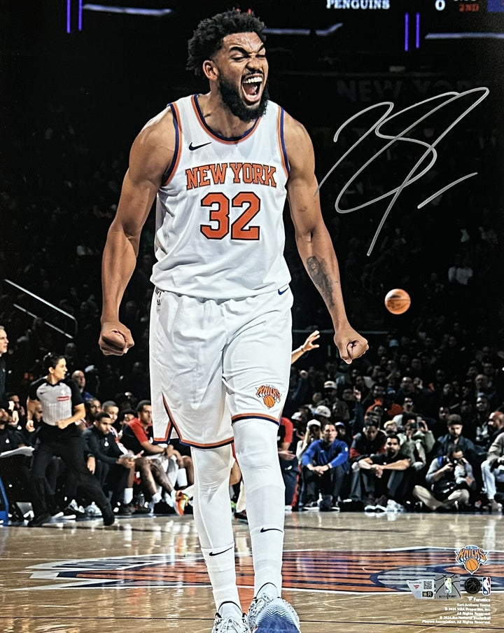 Karl Anthony Towns Signed 16x20 Framed Scream Photo NY Knicks Auto Fanatics COA