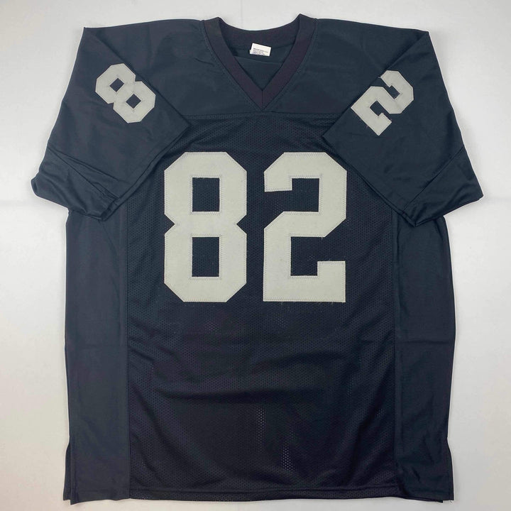 Facsimile Autographed Jason Witten Las Vegas Black Reprint Jersey Size Men's XL