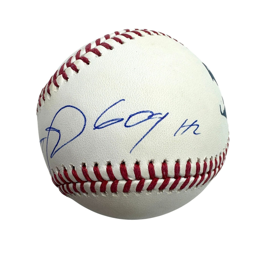 Autographed/Signed Sammy Sosa "609 HR" Rawlings OML Baseball ROML Beckett COA