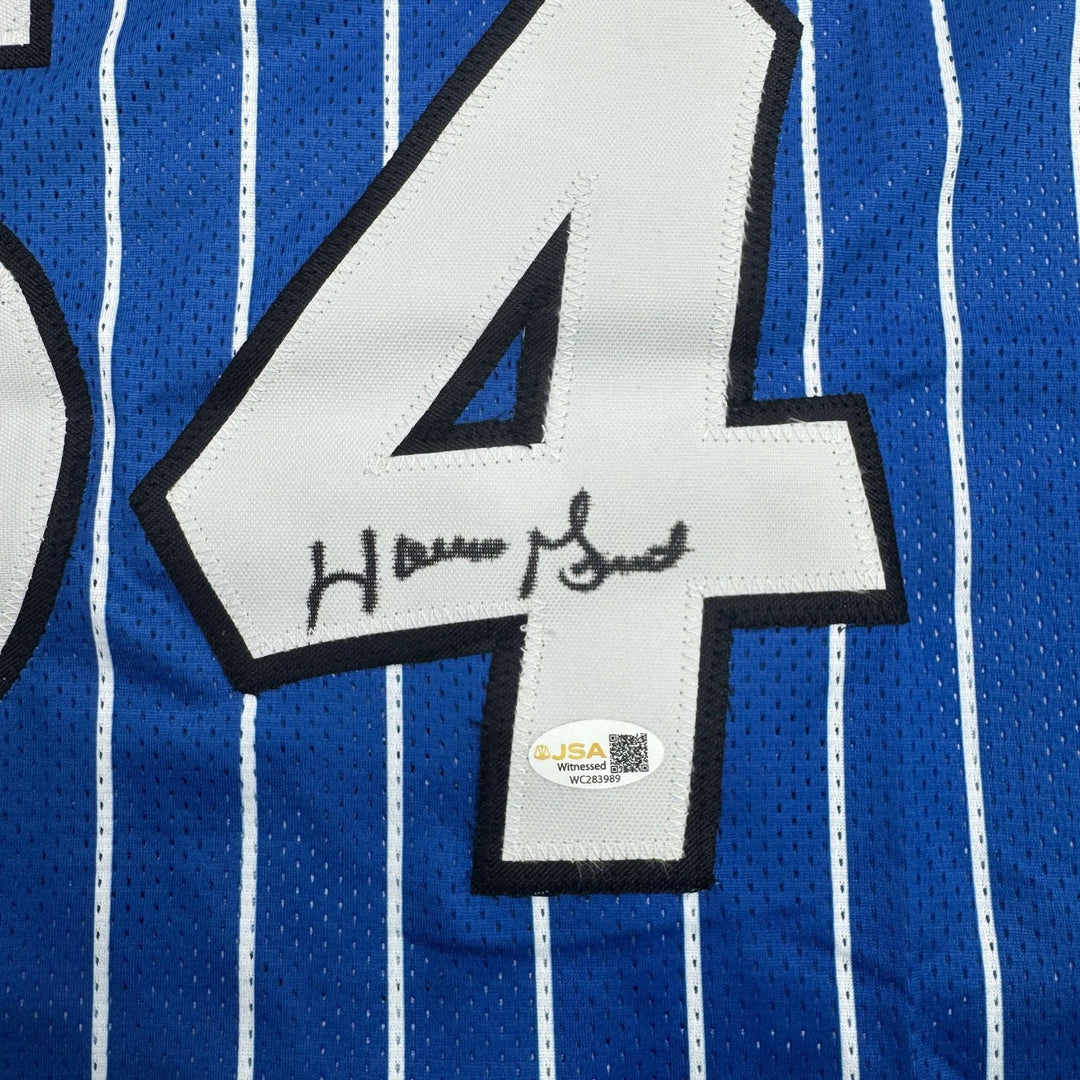 Autographed/Signed Horace Grant Orlando Blue Basketball Jersey JSA COA