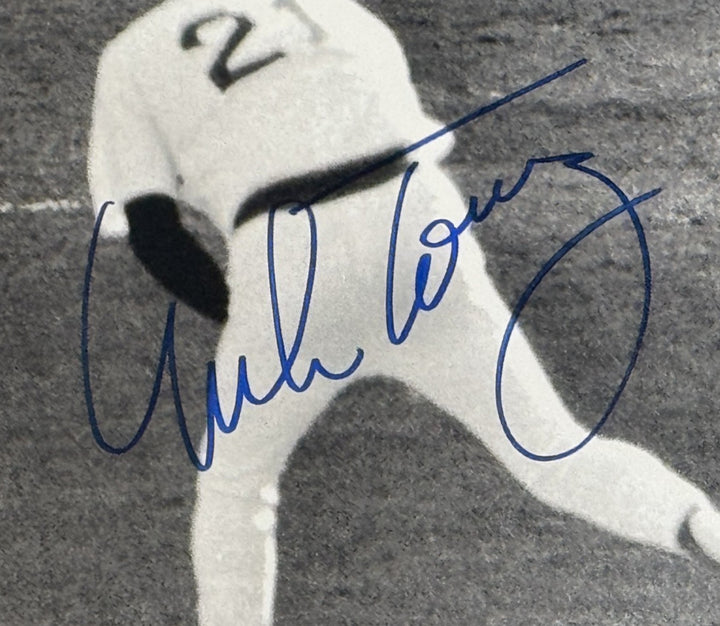 Bucky Dent Mike Torrez Signed 16x20 Framed HR Photo 10/2/78 ins Auto Steiner MLB
