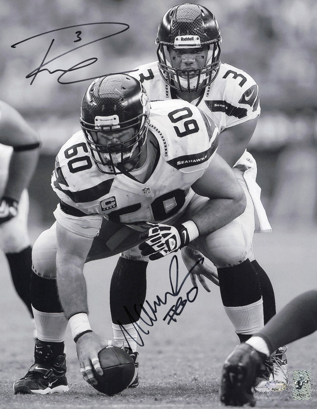 Russell Wilson Autographed Signed 11x14 Photo Seattle Seahawks RW Holo #42722
