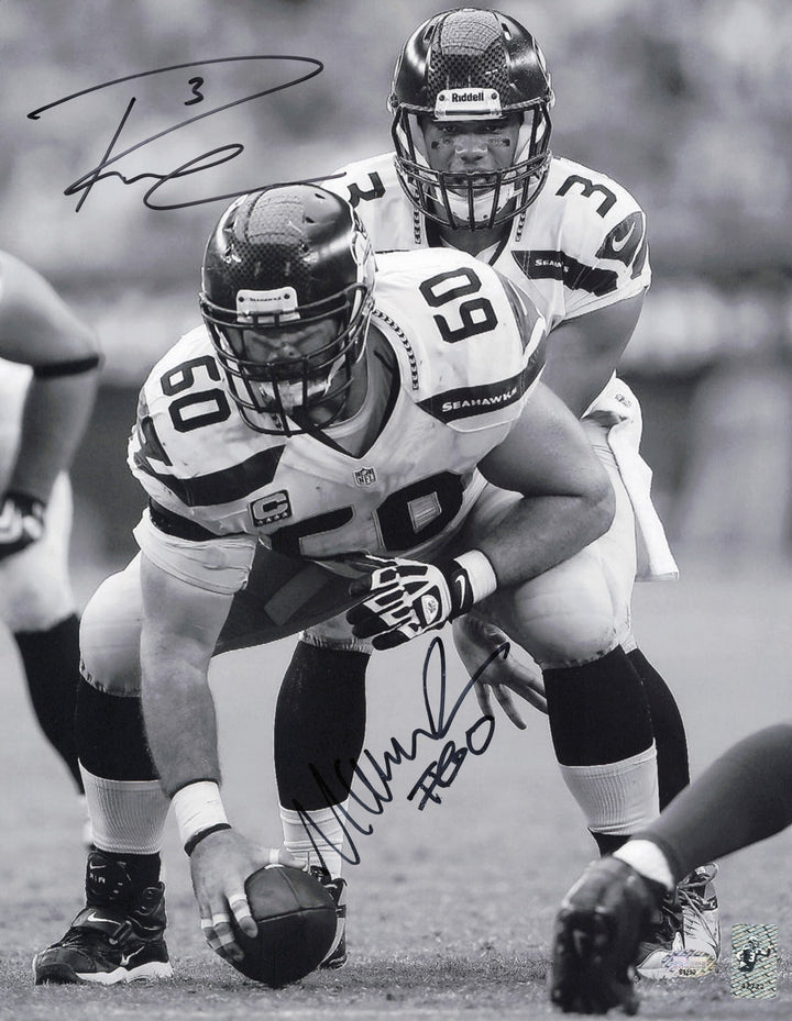 Russell Wilson Autographed Signed 11x14 Photo Seattle Seahawks RW Holo #42722