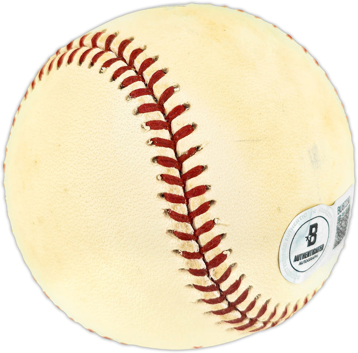 Jim Leyritz Autographed Signed Official 1996 WS Logo Baseball Yankees Beckett