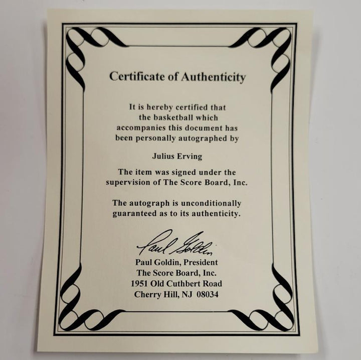 Julius Erving "Dr. J" signed NBA Official Spalding Game Basketball ~ Beckett BAS