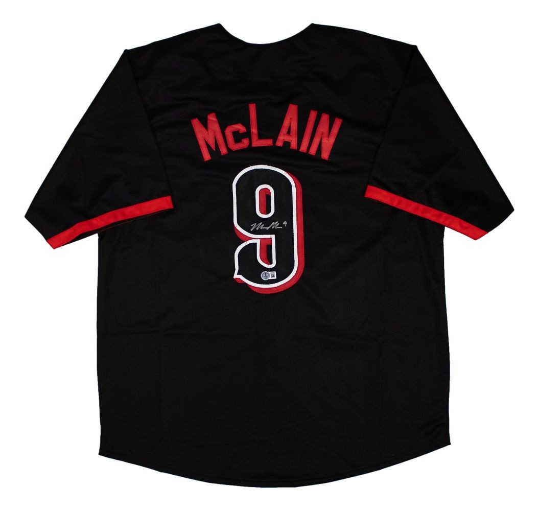 Matt McLain Cincinnati Signed Black Baseball Jersey BAS