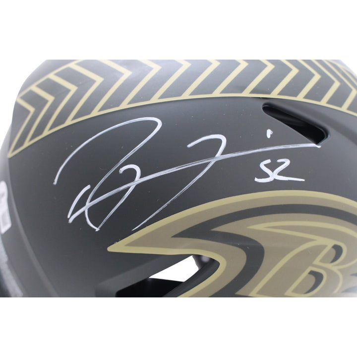 Ray Lewis Autographed Baltimore Ravens Pro 25 STS Helmet Beckett Witness 56169