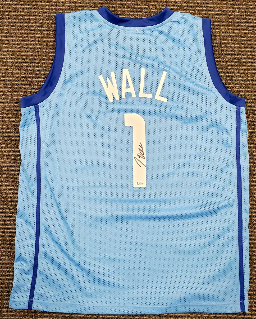 Houston Rockets John Wall Autographed Signed Light Blue Jersey Beckett