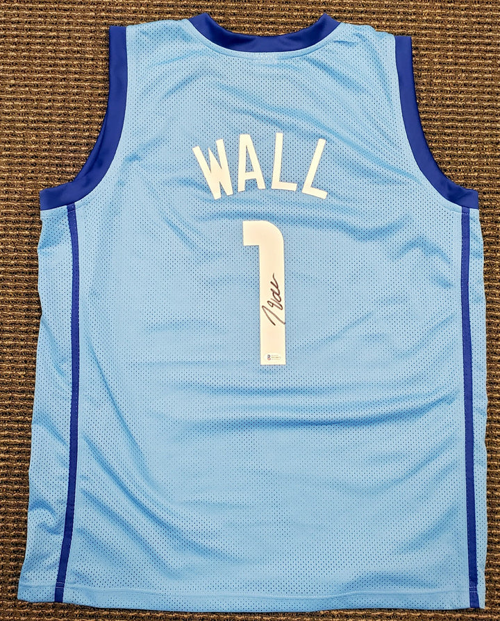 Houston Rockets John Wall Autographed Signed Light Blue Jersey Beckett