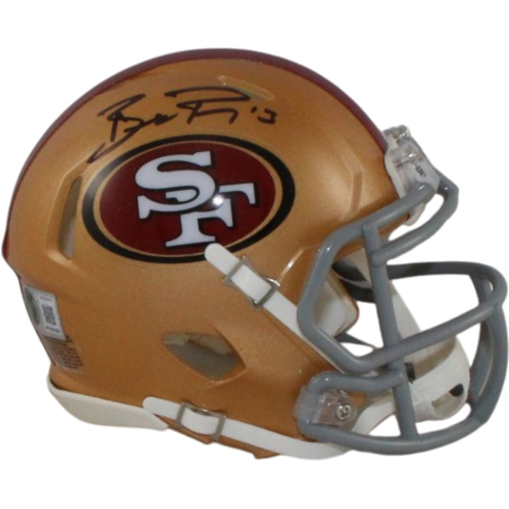 Brock Purdy Autographed San Francisco 49ers Mini Helmet Beckett Witness 56913