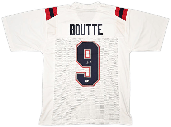 New England Patriots Kayshon Boutte Signed White Jersey Beckett Witness