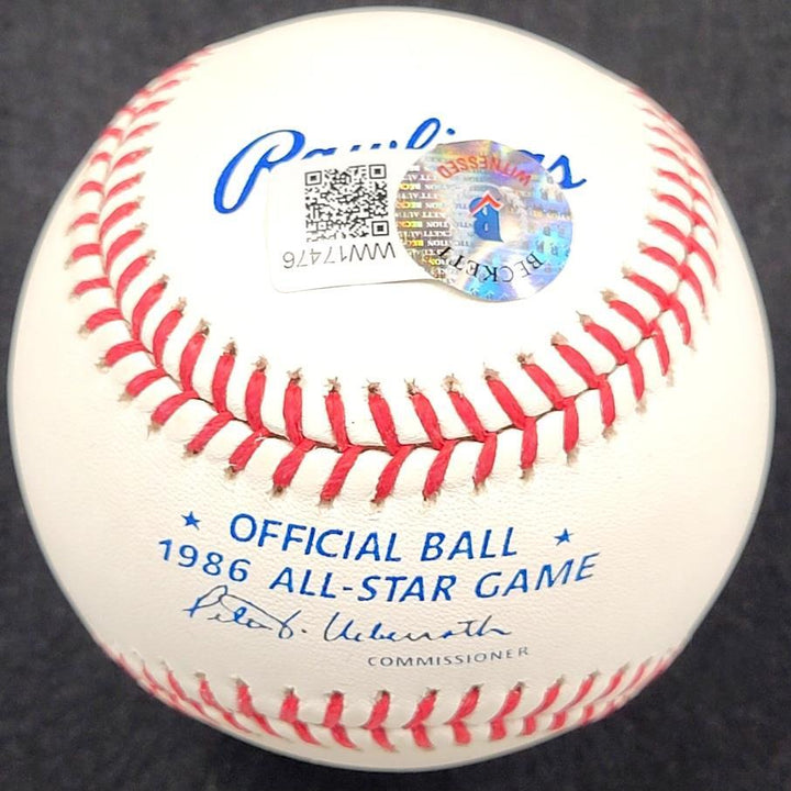 Jose Canseco signed "1st ASG" 1986 All Star Baseball autograph ~ BAS Beckett
