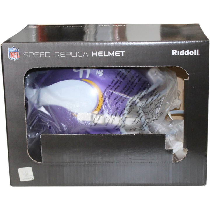 Justin Jefferson Autographed Minnesota Vikings F/S Helmet Beckett Witness 57904