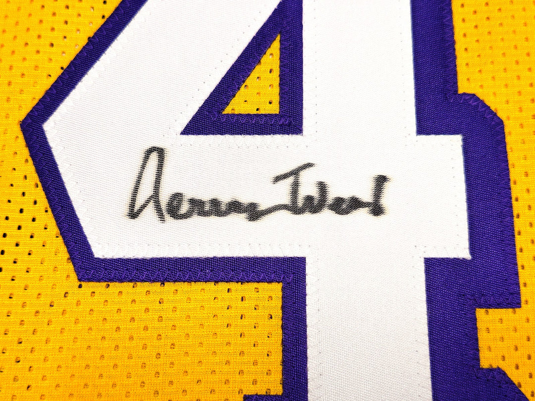 Los Angeles Lakers Jerry West Autographed Signed Yellow Jersey Beckett