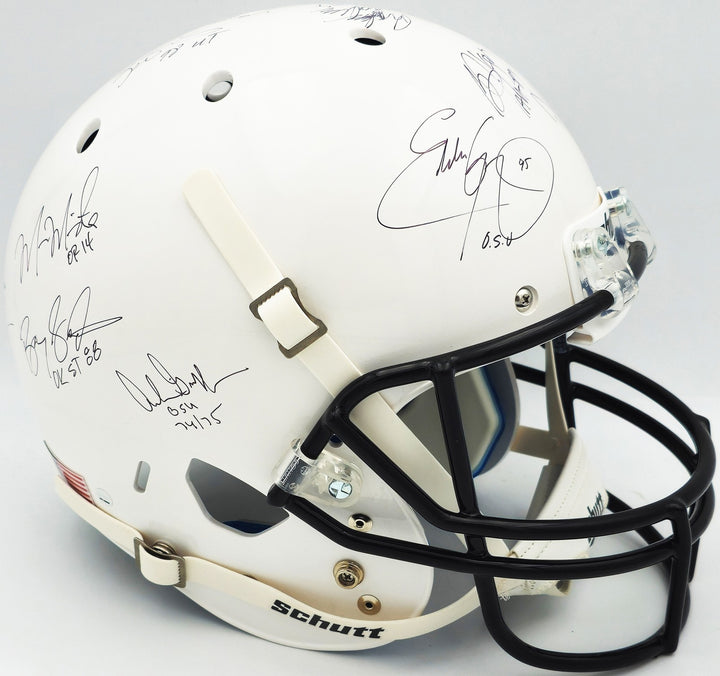 CFB Heisman Winners Signed Shutt Auth FS Helmet 24 Sigs Barry Sanders Steiner