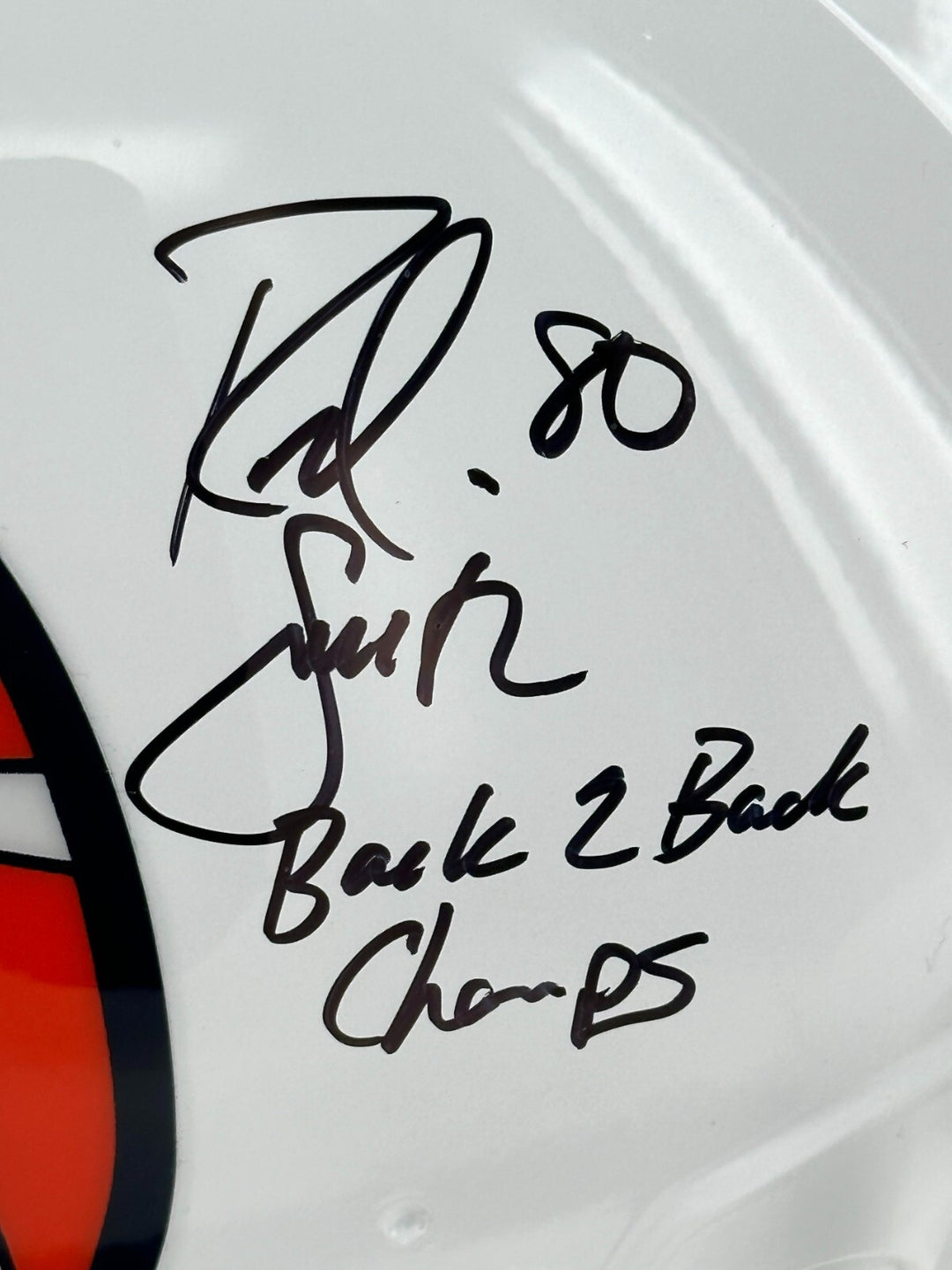 Denver Broncos Signed John Elway Shannon Sharpe Ed McCaffrey Rod Smith Helmet