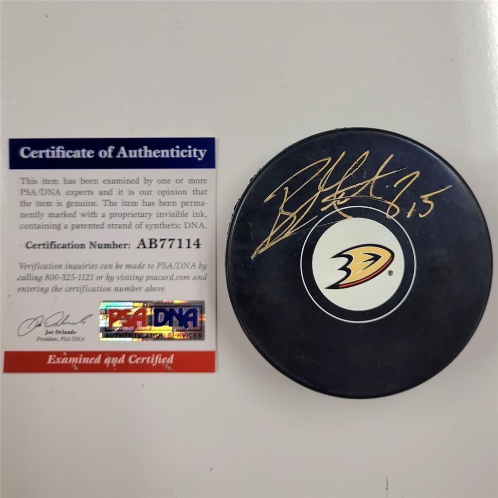 Ryan Getzlaf autograph signed Anaheim Ducks Puck ~ PSA/DNA COA