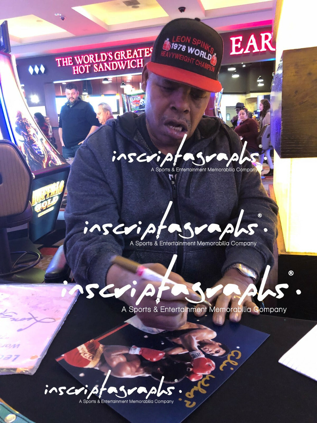Leon Spinks Signed 8x10 Photo Inscribed "Ali Who?" Michael 8x Muhammad Ali #2
