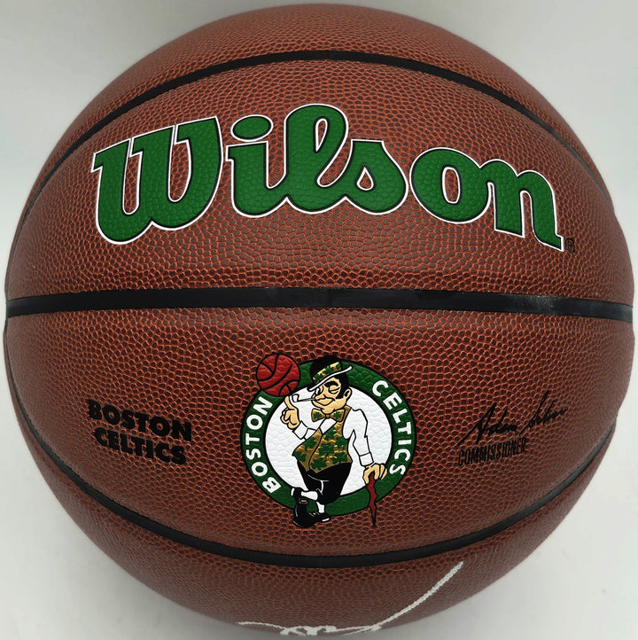 Jaylen Brown Signed Composite Leather Boston Celtics Logo Basketball Beckett Wit