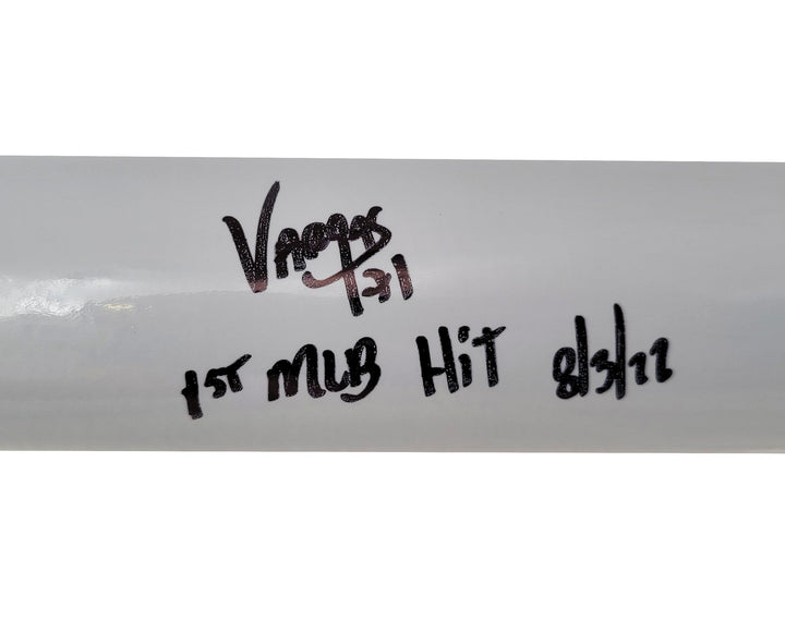 Miguel Vargas Auto Gray Rawlings Game Model Bat Dodgers 1st MLB Hit BAS