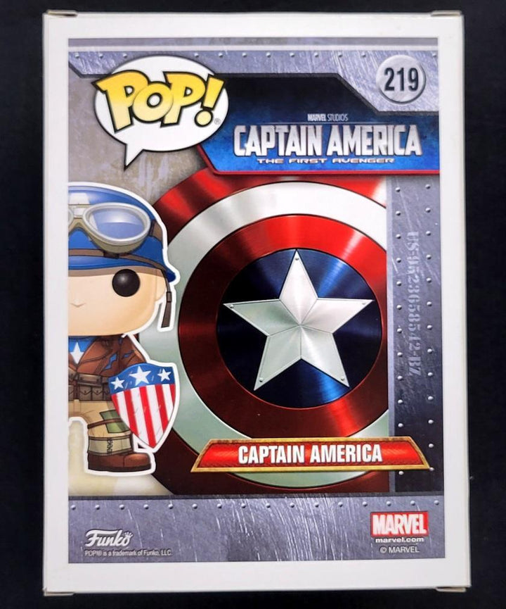 Chris Evans signed Captain America 2017 Spring Funko Pop! #219 Exclusive ~ SWAU