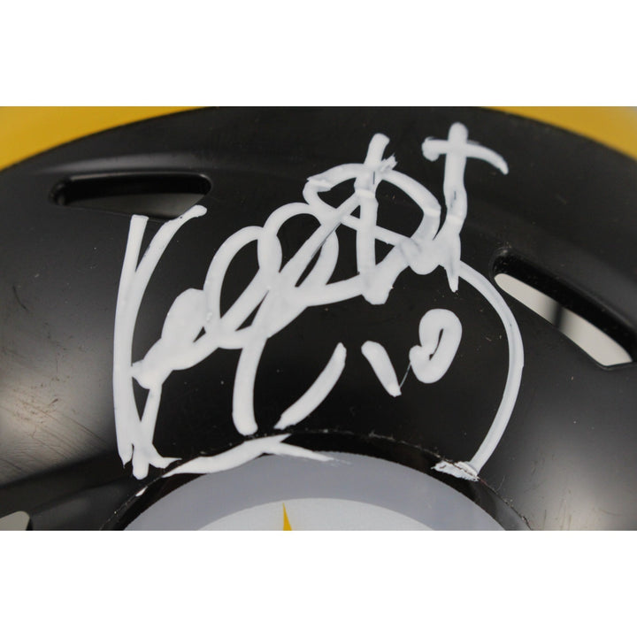 Kordell Stewart Autographed Pittsburgh Steelers Mini Helmet Beckett WIT 50797
