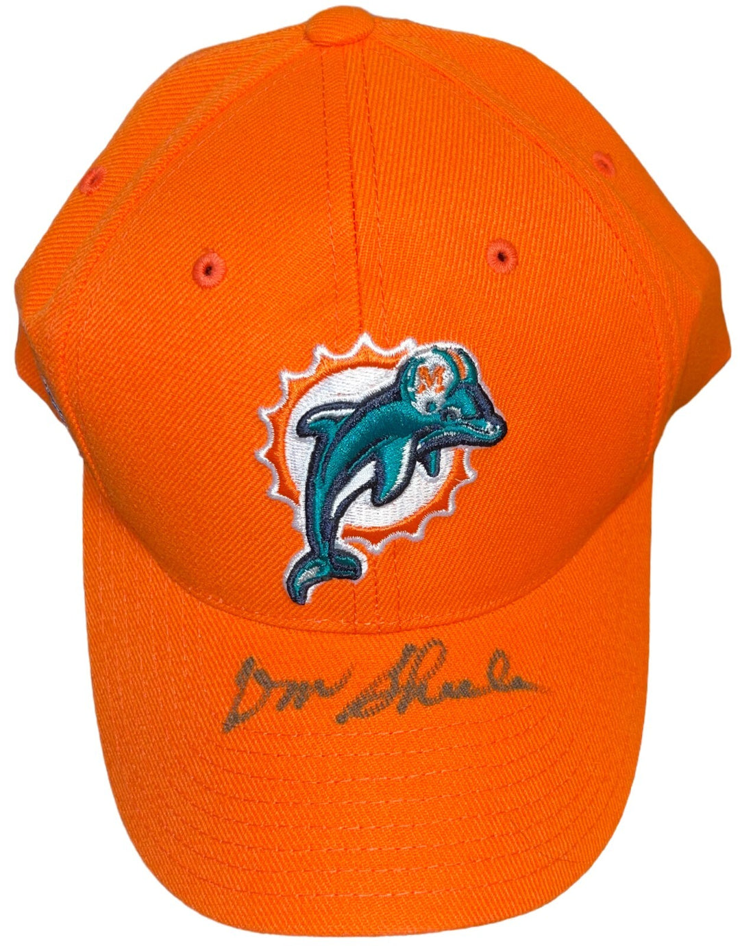 Don Shula signed Miami Dolphins Orange Reebok Team Apparel On Field Hat/Cap- BAS