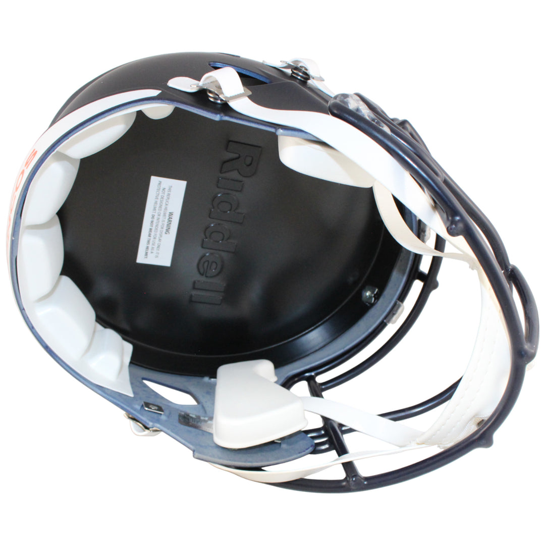 Bo Nix Autographed/Signed Denver Broncos F/S Helmet Beckett Witness 53268
