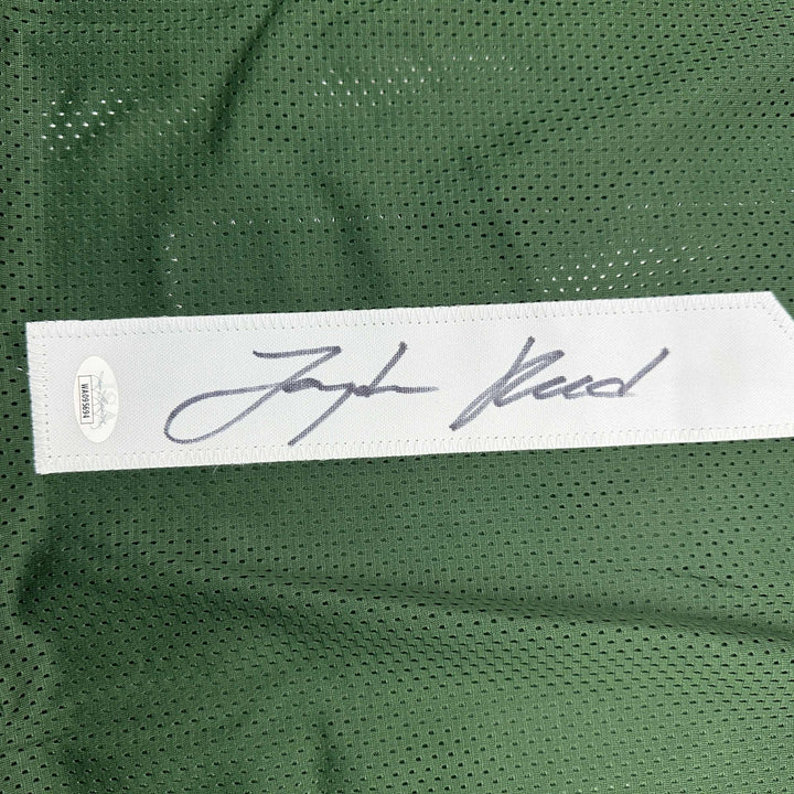 Autographed/Signed Jayden Reed Michigan State Green College Jersey JSA COA