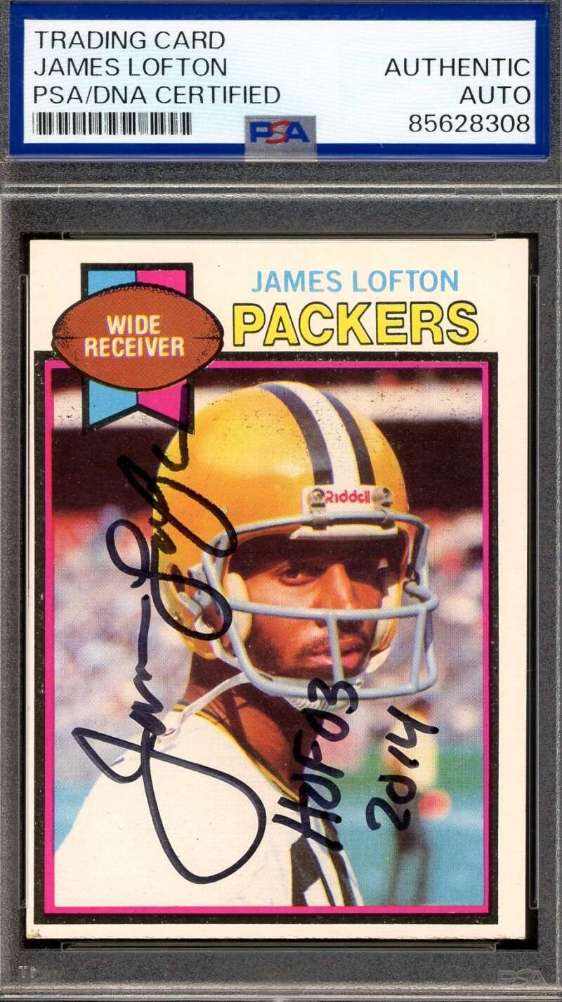 James Lofton PSA DNA Signed 1979 Topps Rookie Autograph