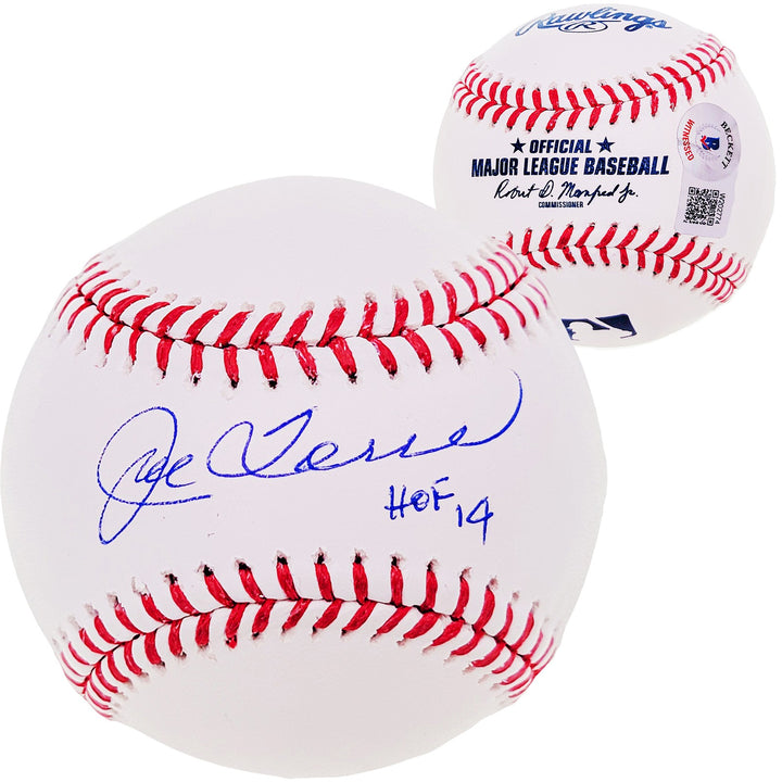 Joe Torre Signed MLB Baseball New York Yankees "HOF 14" Beckett Witness