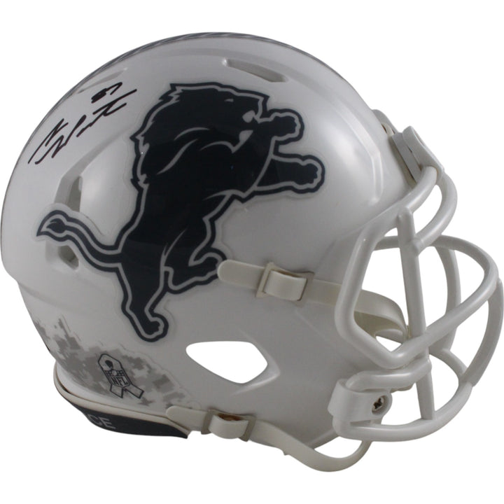 Sam LaPorta Autographed/Signed Detroit Lions 24 STS Mini Helmet Beckett 49657