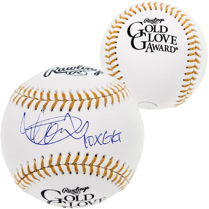 Ichiro Suzuki Auto Official MLB Gold Glove Logo Baseball Mariners 10x GG IS Holo