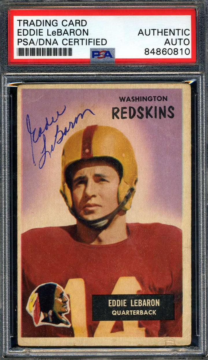 Eddie LeBaron PSA DNA Signed 1955 Bowman Autograph